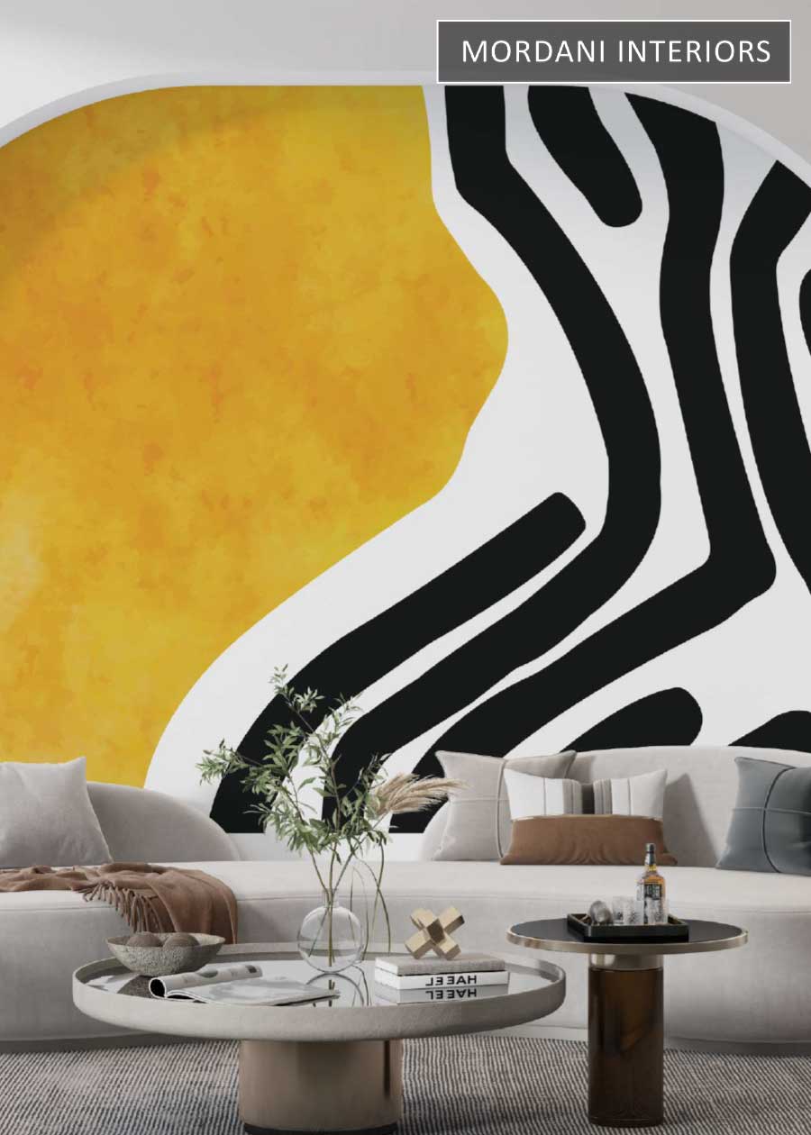 SUNLIT ABSTRACT WALL MURALS _ D