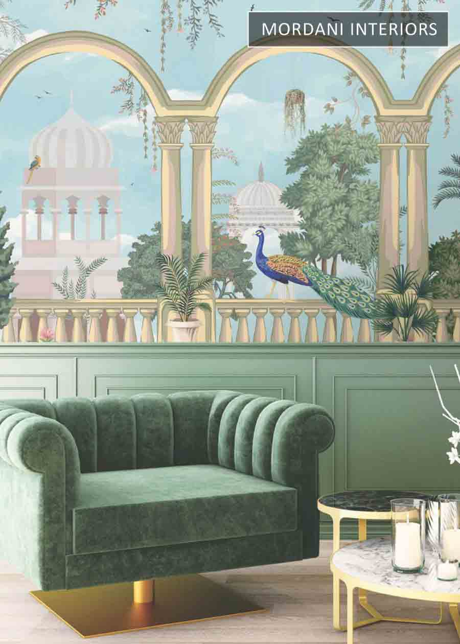 PEACOCK MURALS ETHNIC WALL MURALS _ D