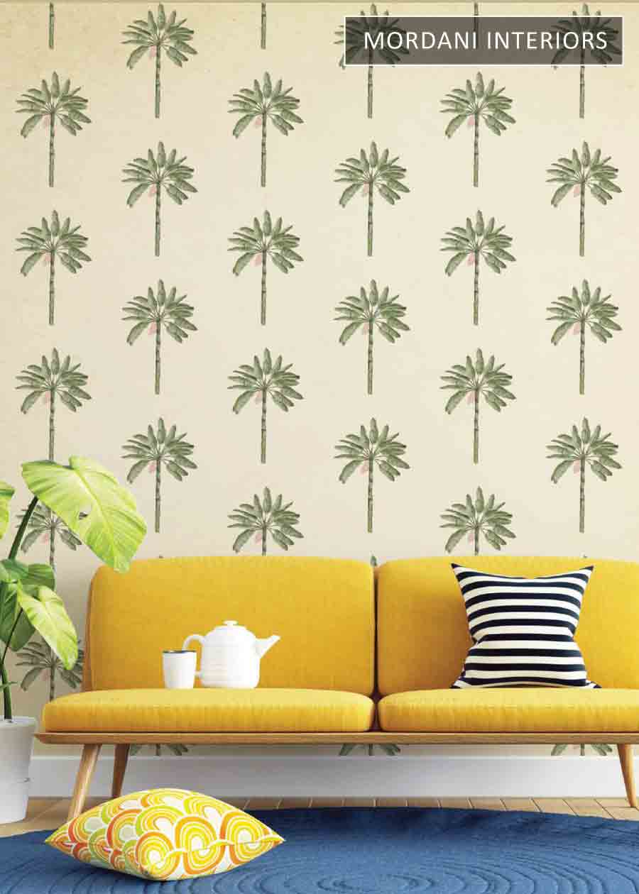 VINTAGE PALM TREE ETHNIC WALL MURALS _ D