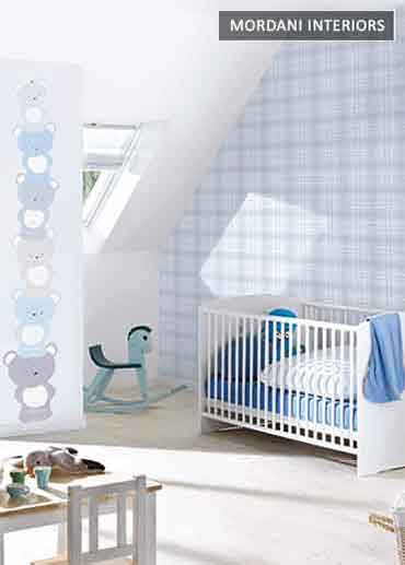 TEDDY BALANCE LITTLE LOVE KIDS WALLPAPER DESIGN