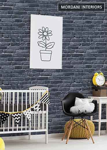 SOLID BRICKS LITTLE LOVE KIDS WALLPAPER DESIGN