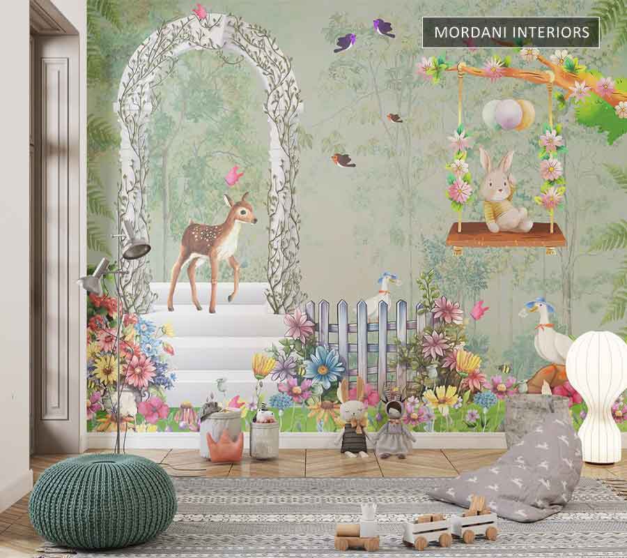 WILDLIFE ARCHWAY KIDS WALL MURALS _ E