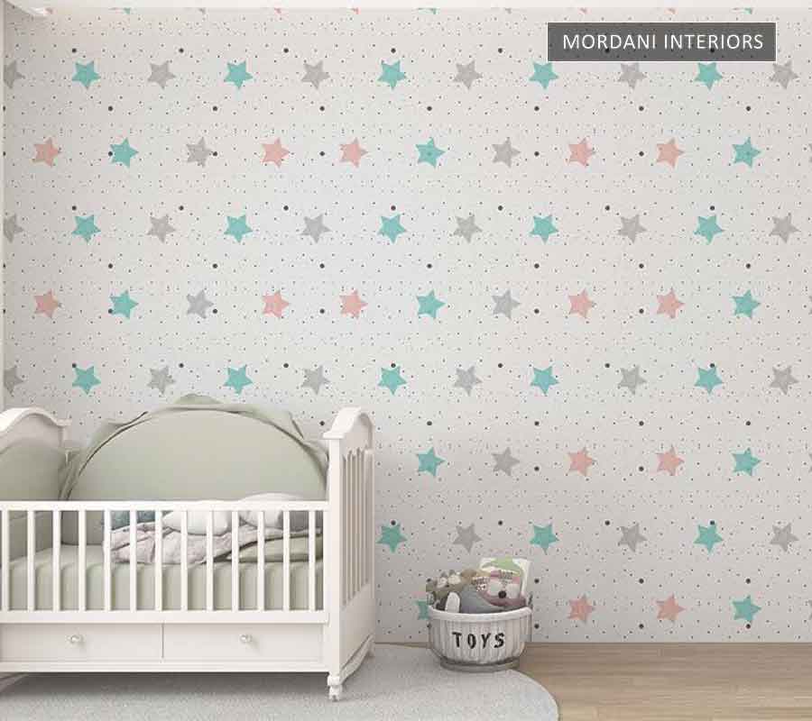POLKA DOTS & STARS KIDS WALL MURALS _ E