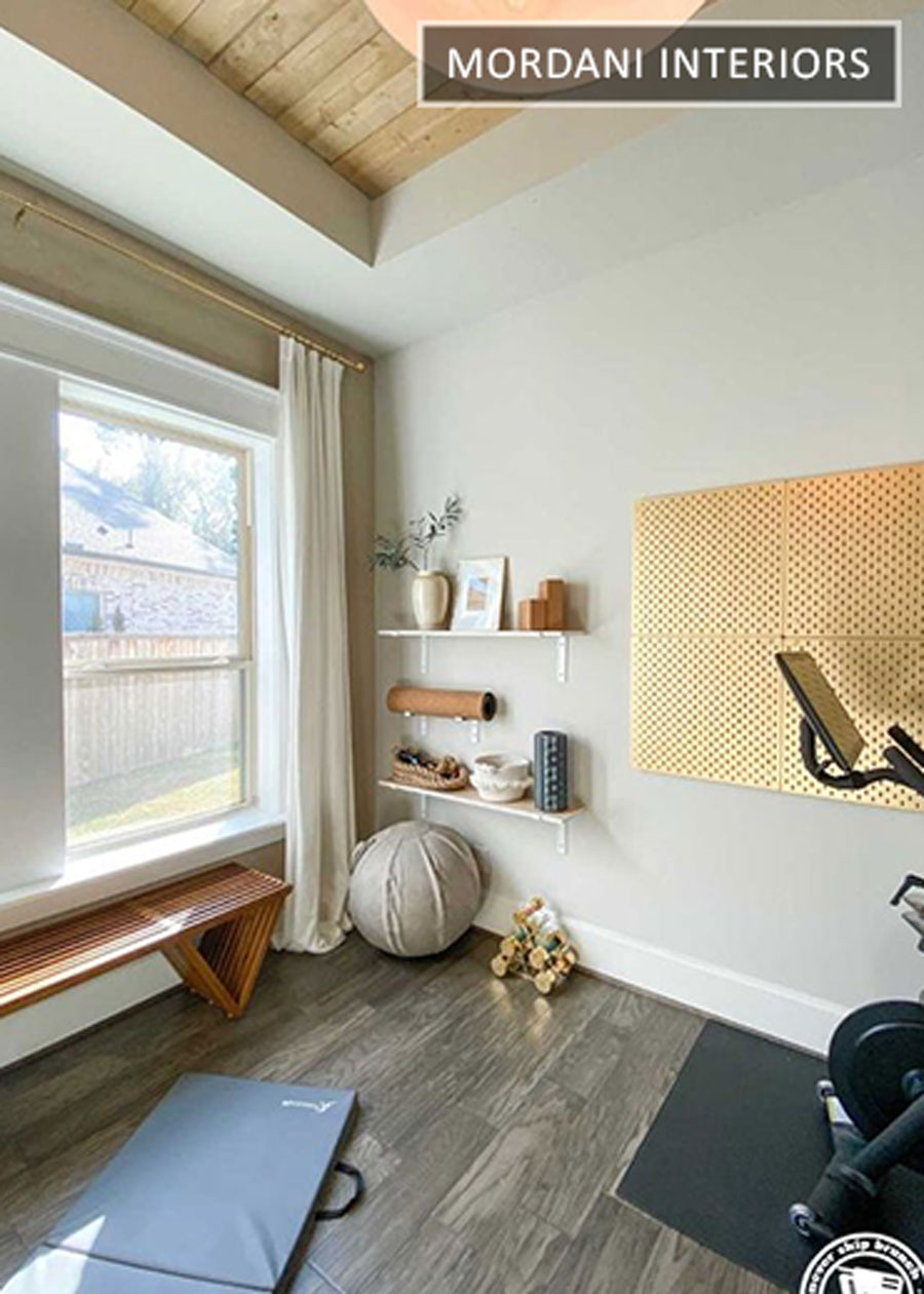 Grey Oak Cushioned Gym Flooring