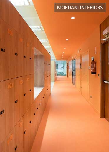 Orange Gym Flooring