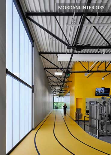 Yellow Gym Flooring