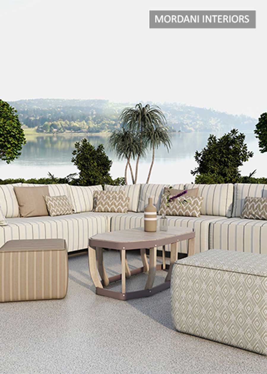 creamy outdoor upholstery fabric
