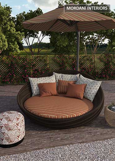 brown outdoor upholstery fabric
