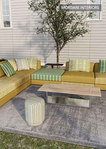yellow outdoor upholstery fabric