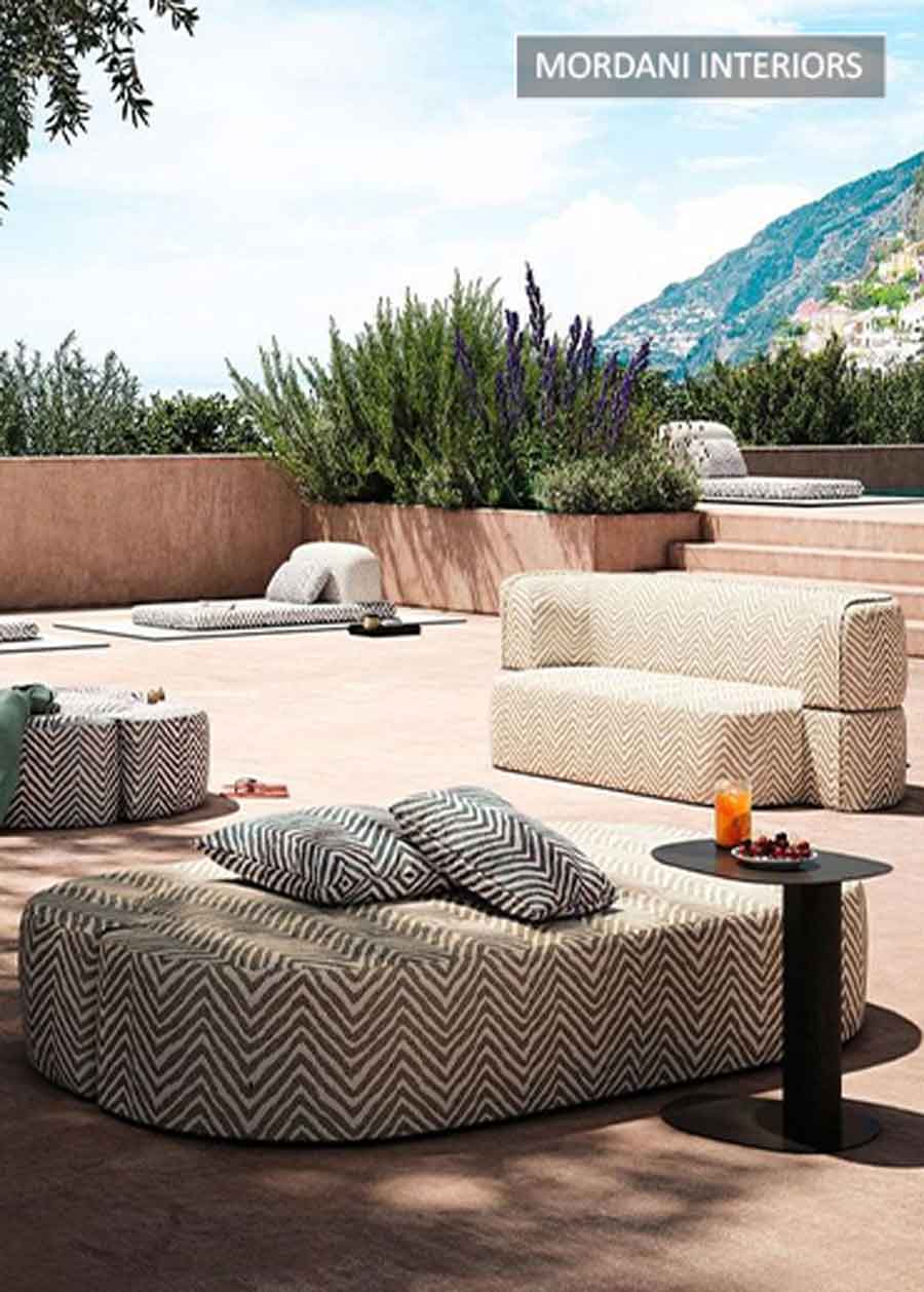 haring board grey outdoor upholstery fabric