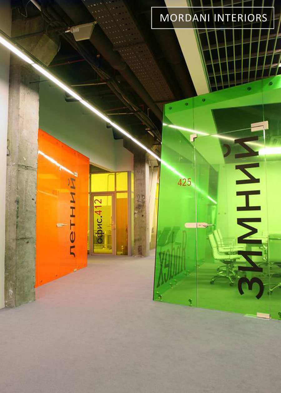 Lime Green Colored Glass Film