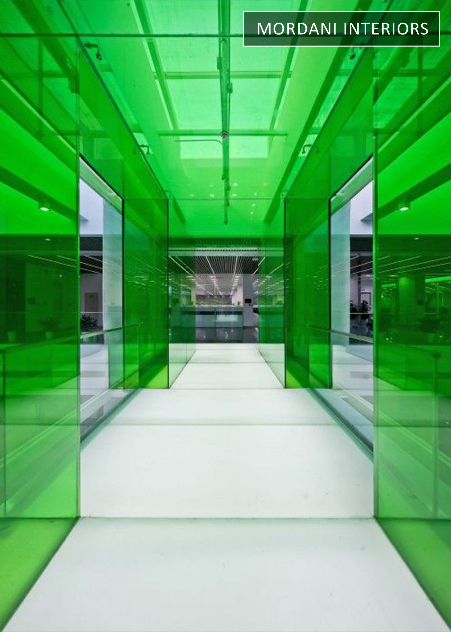 Neon Green Tinted Glass Film 