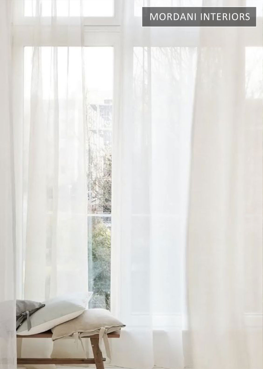 Polar White Sheer Curtains