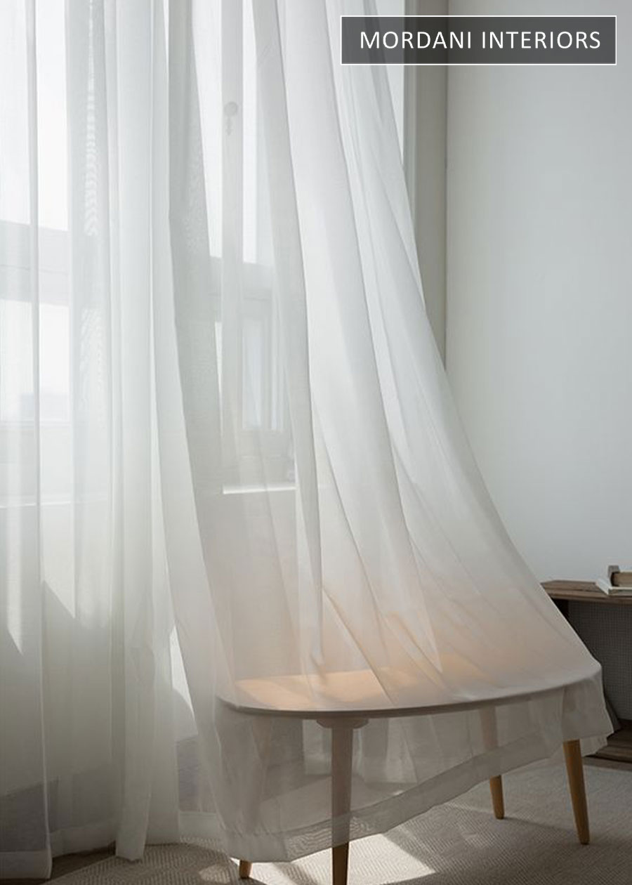 Alu White Sheer Curtain