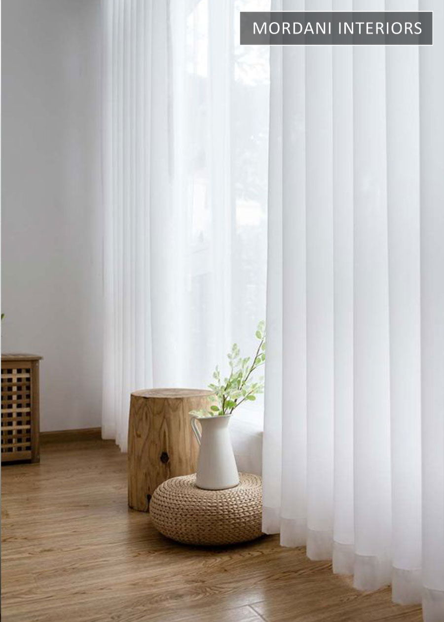 Beautiful White Sheer Curtain