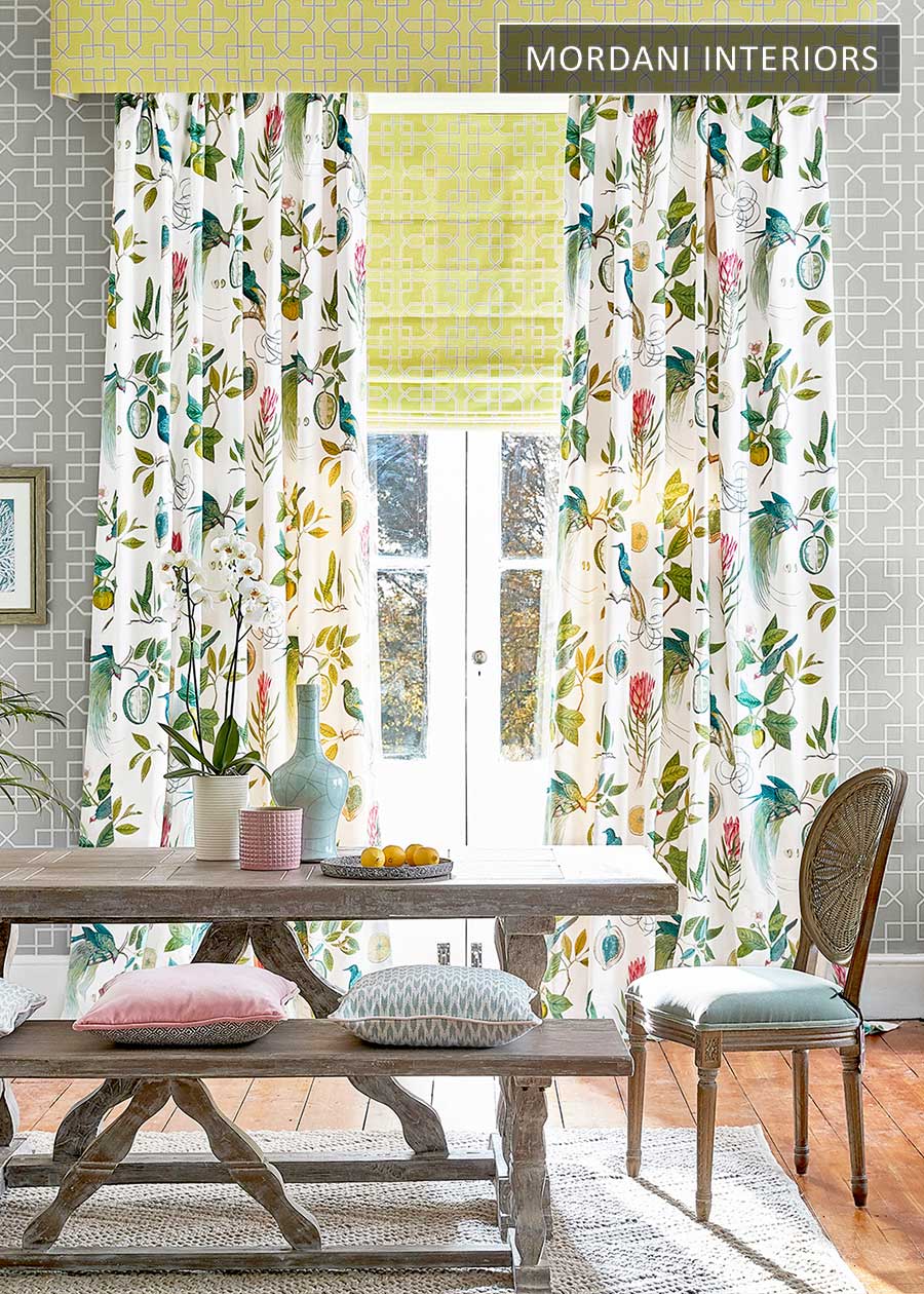 Botanic Floral GM Cotton Curtains