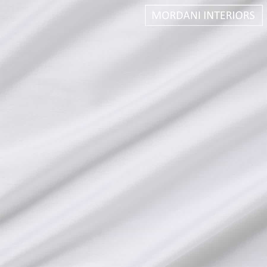 White Silk Curtain and Drapes