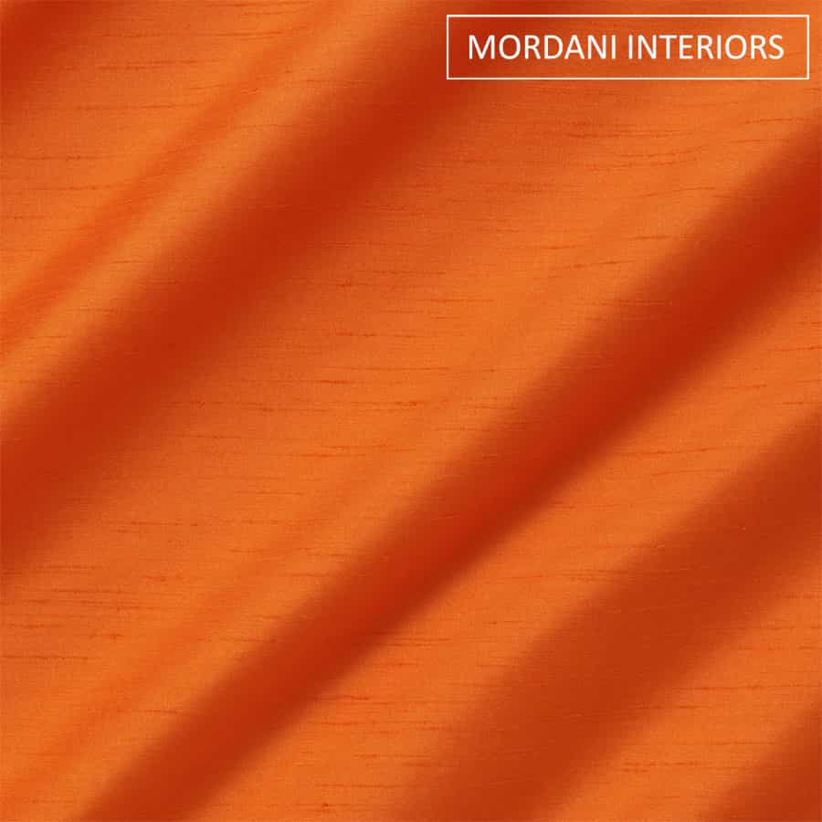 Orange Silk Curtain and Drapes