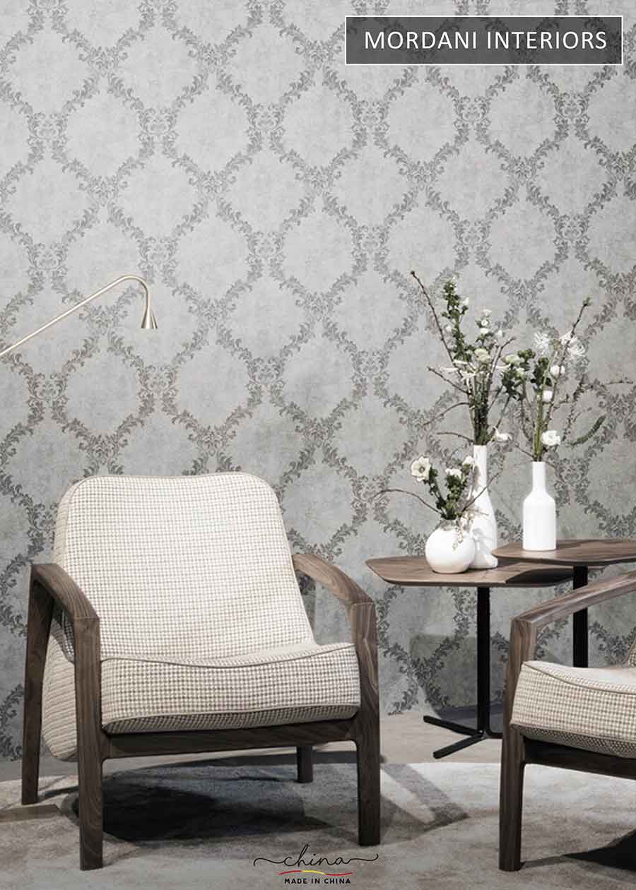 Metallic Traditional Wallpaper.