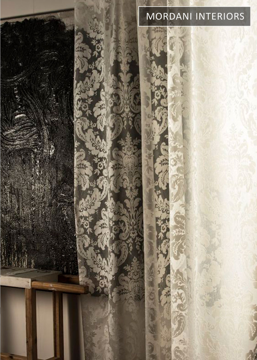 Damask Sheer Curtains 