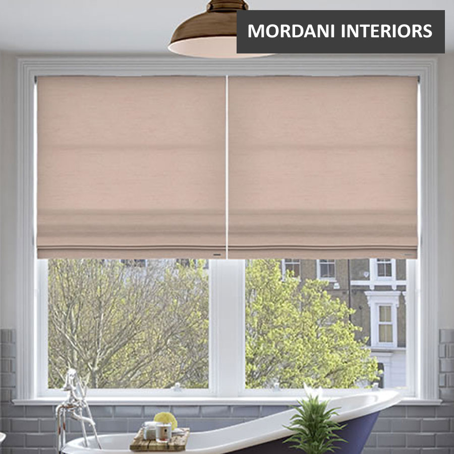 Baby Pink Roman Blind