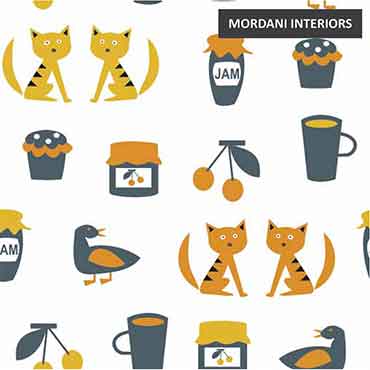 CK—003 Cafe Printed Roller Blinds