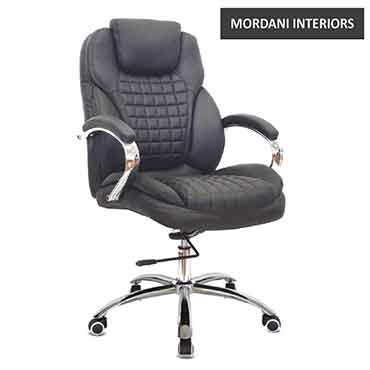 Cavender Mid Back Leather Office Chair