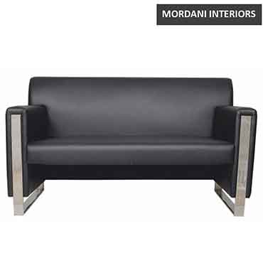 Danzica 2 Seater Leather Office Sofa