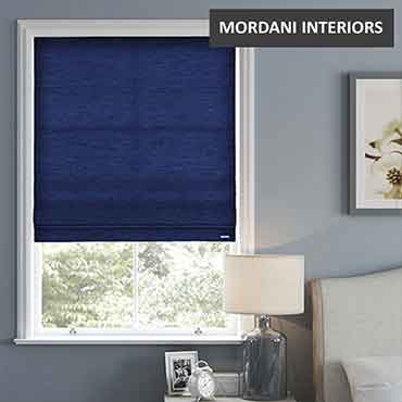 Dark Blue Roman Blind