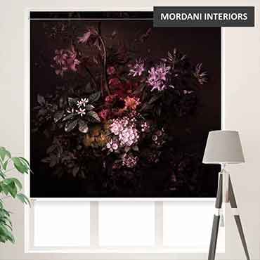 EX-17 Floral Printed Roller Blinds