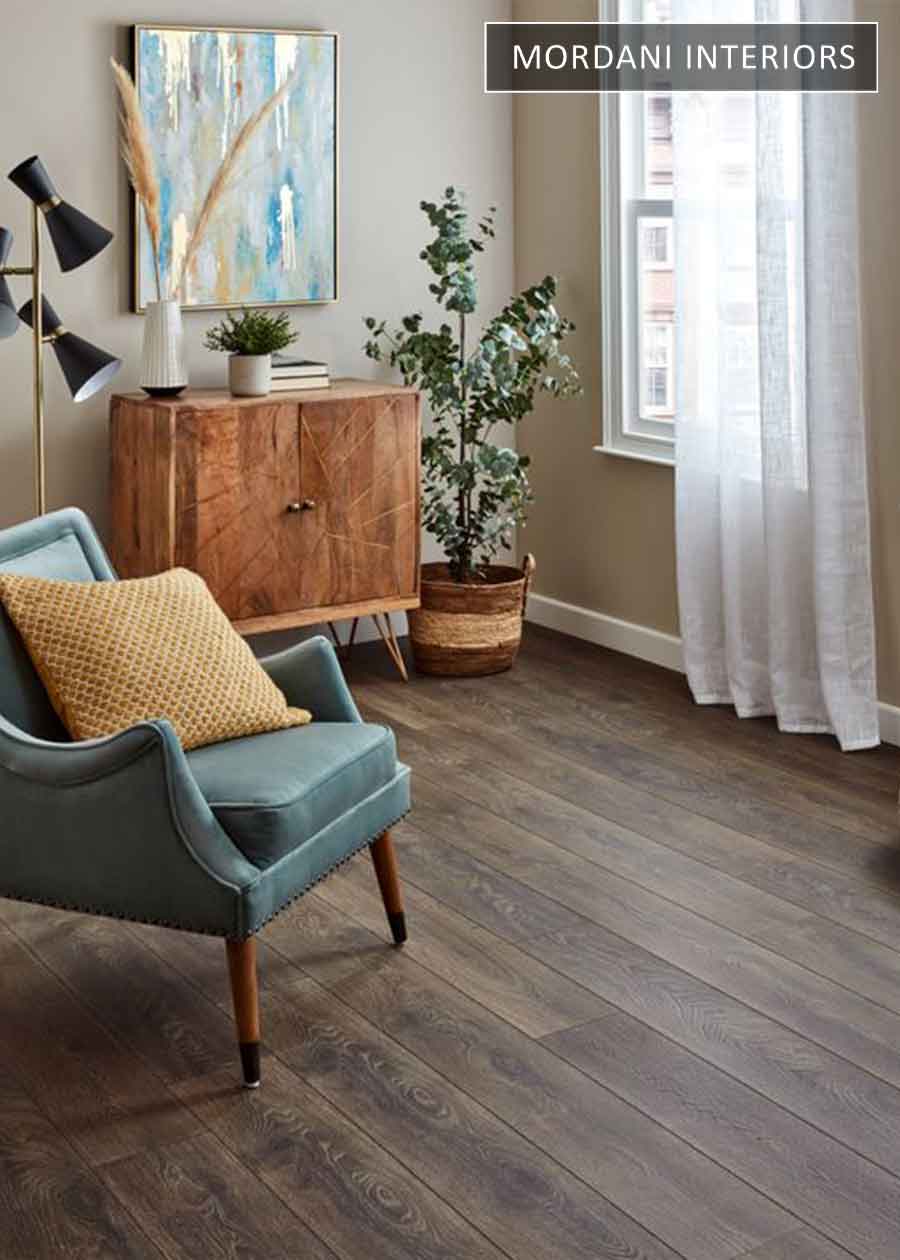 Long wide Garrison Oak Smoked dark engineered wooden flooring for