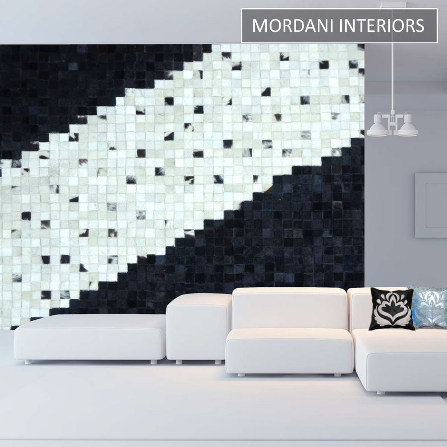 Hillcrest Black Leather Wallcoverings