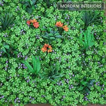 Purple Orange Mix Leaves Tile MIGW-061-OD