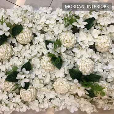 White Ball Mix Flowers Tile MIGW-090-ID