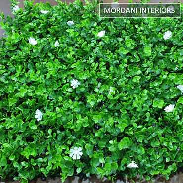 Long Leaves White Flowers Tile MIGW-097-OD