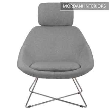 Lotus Plus Fixed Lounge Chair With Headrest