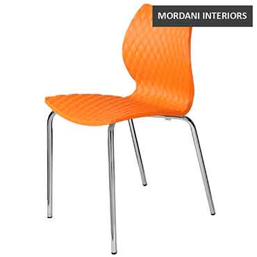 Crystalite Orange Cafe Chair