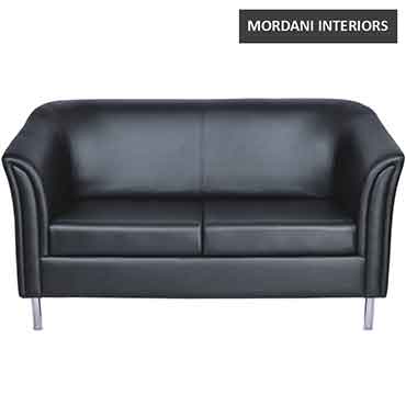 Majestic 2 Seater Leather Office Sofa