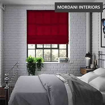Maroon Roman Blind
