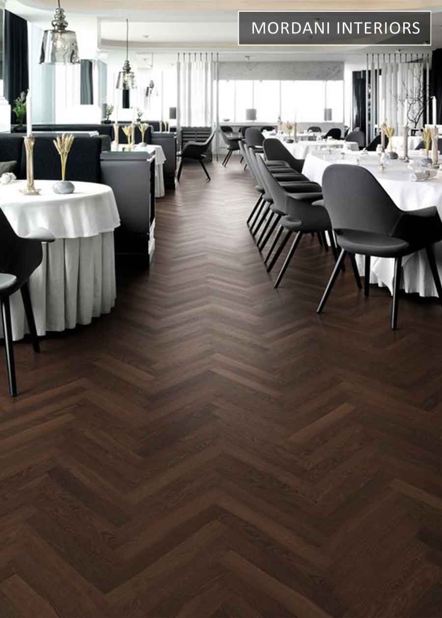 Mount Blanc Herringbone wood floors