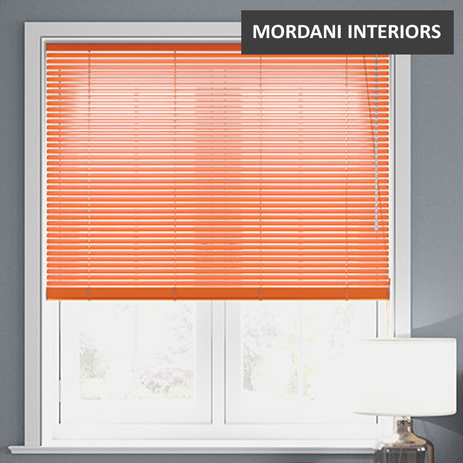 Orange Aluminium Venetian Blind