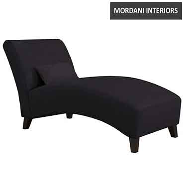 Osteria Black Chaise Lounge 