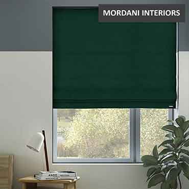 Pine Green Roman Blind