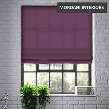 Purple Roman Blind