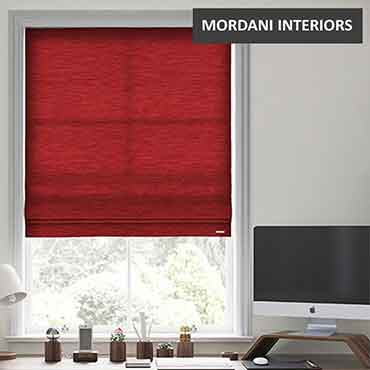 Red Roman Blind
