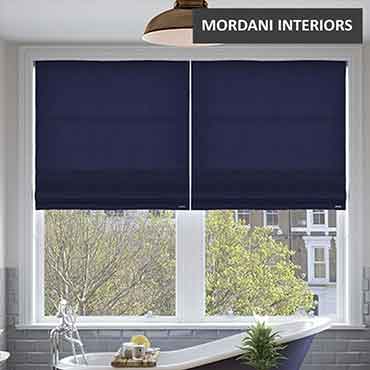 Royal Blue Roman Blind