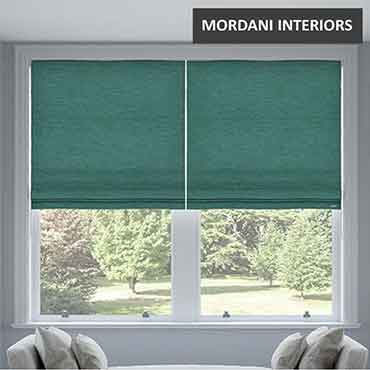 Turquoise Roman Blind