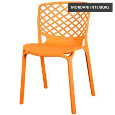 Venecy Orange Cafe Chair