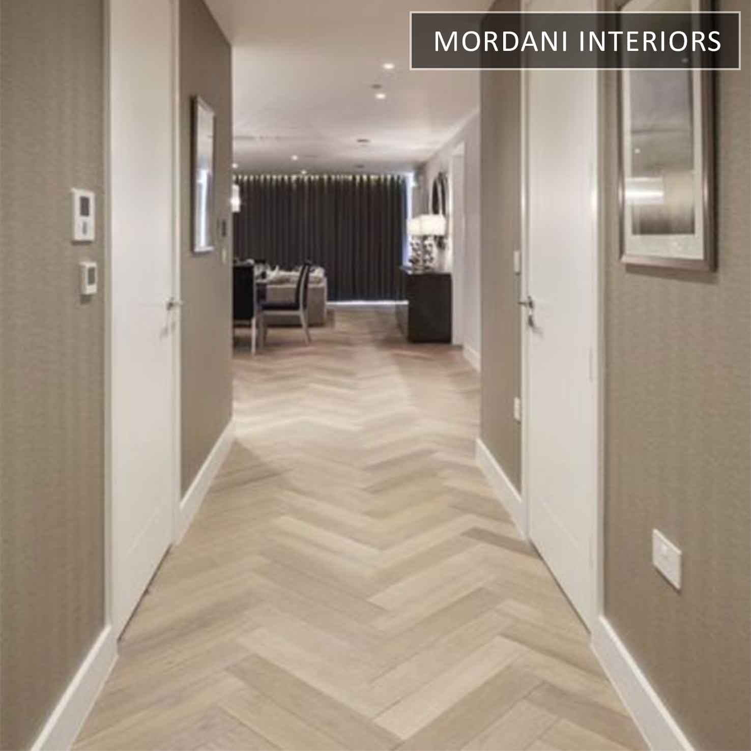 Wheat Oak Herringbone wood floors