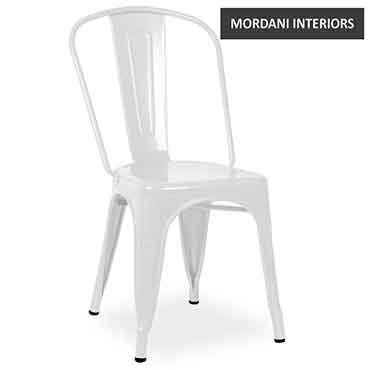 Tolix White Cafe Chair Replica